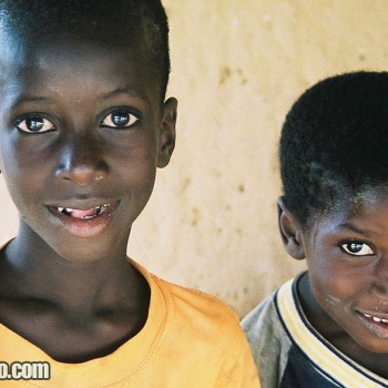 Photo of African boys in Ndioum village, Senegal -West Africa