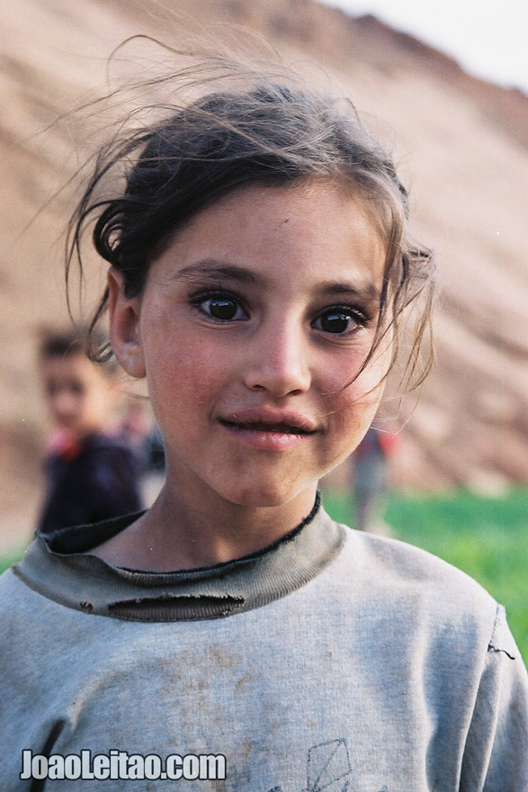 Young girl in the Atlas Mountains, Morocco - North Africa