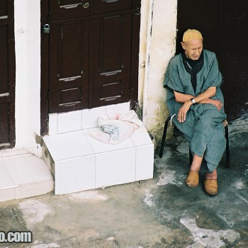 Man in the Medina of Fez, Morocco - North Africa.
