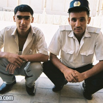 Young men in Bukhara, Uzbekistan - Central Asia